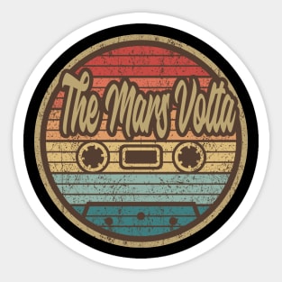 the mars volta cassette retro circle Sticker